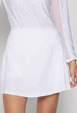 G Lifestyle Back Yoke Ruffle Skort White