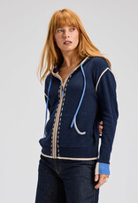 Zaket & Plover Threaded Hoodie Denim