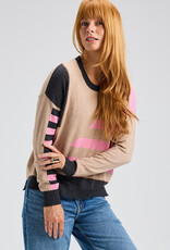 Zaket & Plover Handwork Stripe Top Camel