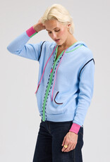 Zaket & Plover Threaded Hoodie Sky