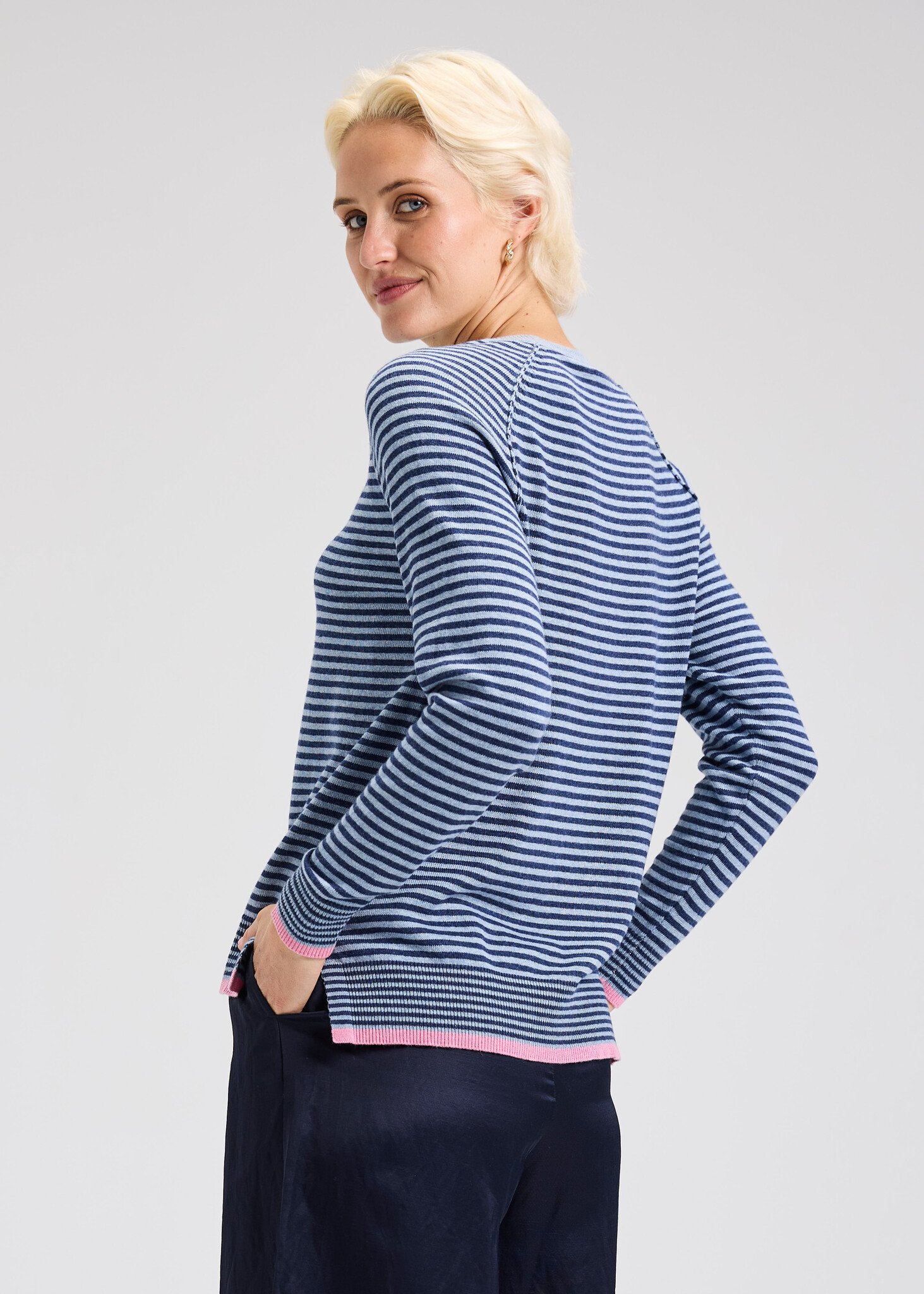 Zaket & Plover Stripe Crew Top Jean