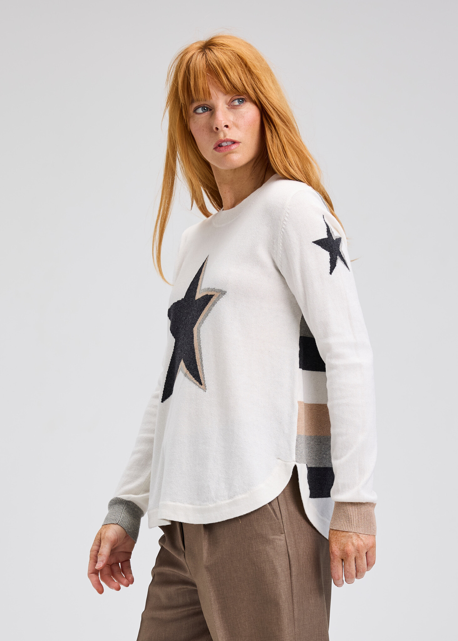 Zaket & Plover Stars + Stripes Top White