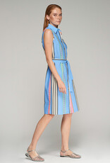 Vilagallo Vilagallo Raya Azul Dress Stripe