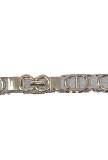 German Fuentes One Size Stretch Belt w/ Gold Circles