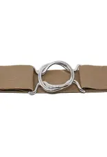 German Fuentes One Size Stretch Belt w/ Metal Buckle
