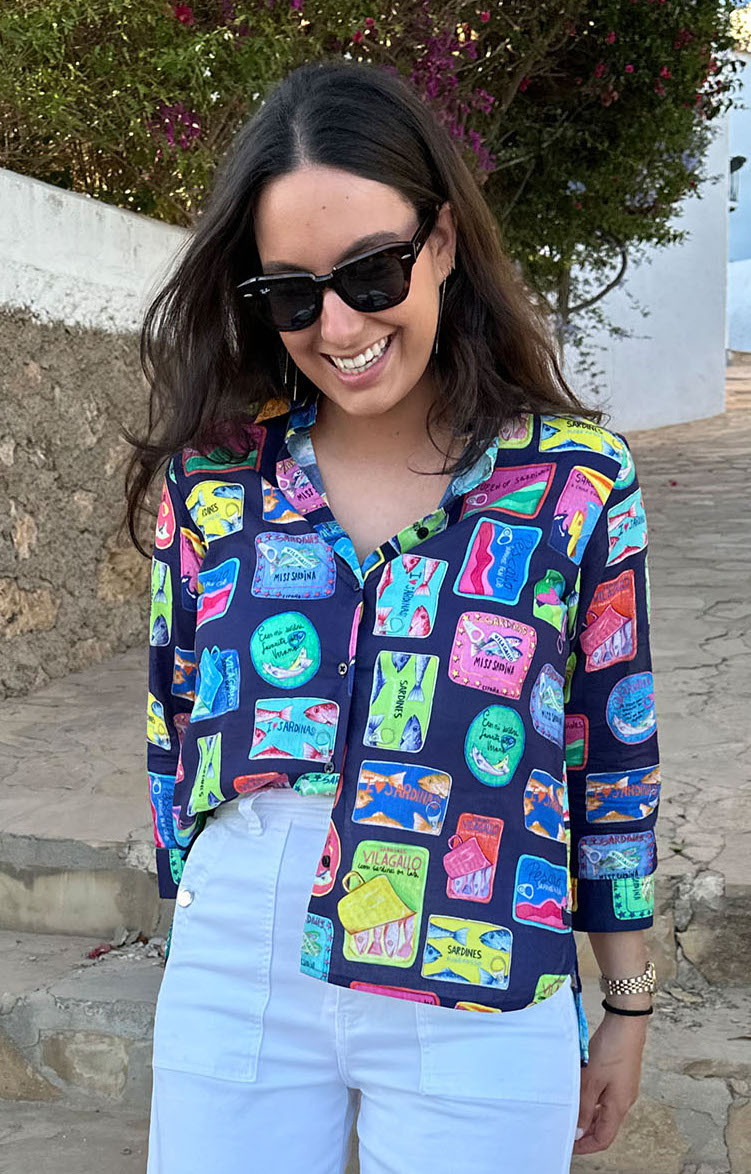 Vilagallo Sardinas Shirt Navy