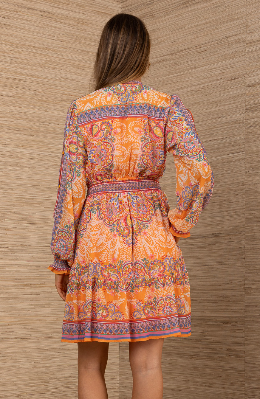 Hale Bob Elennora Dress Orange