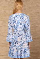 Hale Bob Kathleen Dress Blue