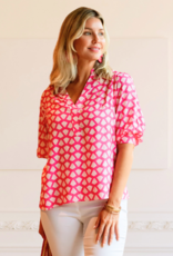 La Mer Luxe Lizzy Top Fuchsia Trevi