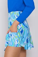 G Lifestyle Godet Skort Blue Mirage