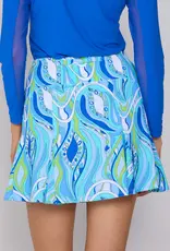 G Lifestyle Godet Skort Blue Mirage
