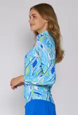 G Lifestyle Zip Top Blue Mirage