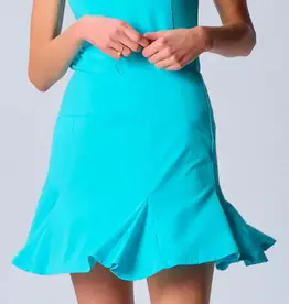 G Lifestyle Godet Skort Caribbean Turquoise