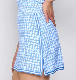 G Lifestyle Skort Bright Peri Houndstooth