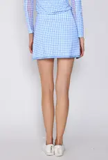 G Lifestyle Skort Bright Peri Houndstooth