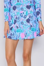 G Lifestyle Godet Skort Blue Paradise