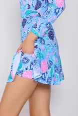 G Lifestyle Godet Skort Blue Paradise