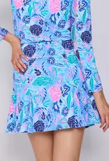 G Lifestyle Godet Skort Blue Paradise