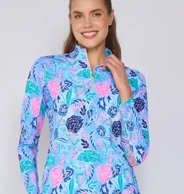 G Lifestyle Zip Top Blue Paradise