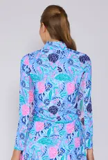 G Lifestyle Zip Top Blue Paradise
