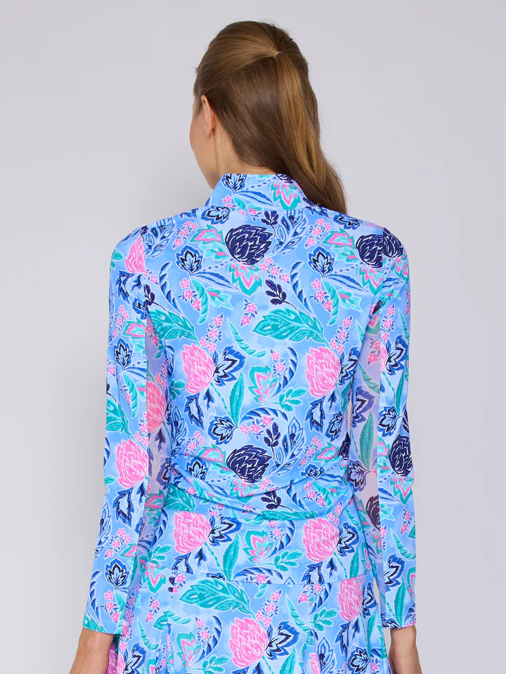 G Lifestyle Zip Top Blue Paradise