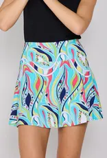 G Lifestyle Ruffle Skort Turquoise Mirage