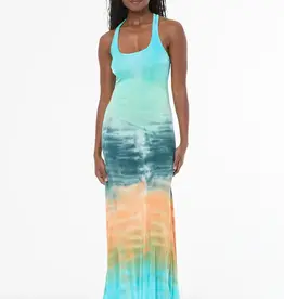 Young Fabulous & Broke Wander Dress  Mint Watercolor Wash