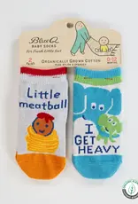 Blue Q Little Meatball Baby Socks