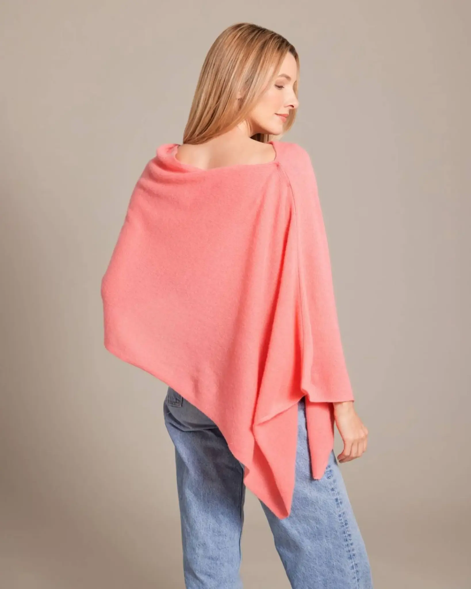 Alashan Cashmere Topper Grapefruit