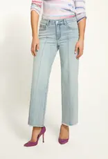 French Dressing Olivia Wide Leg Ankle Pant Pale Wash