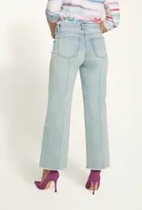 French Dressing Olivia Wide Leg Ankle Pant Pale Wash