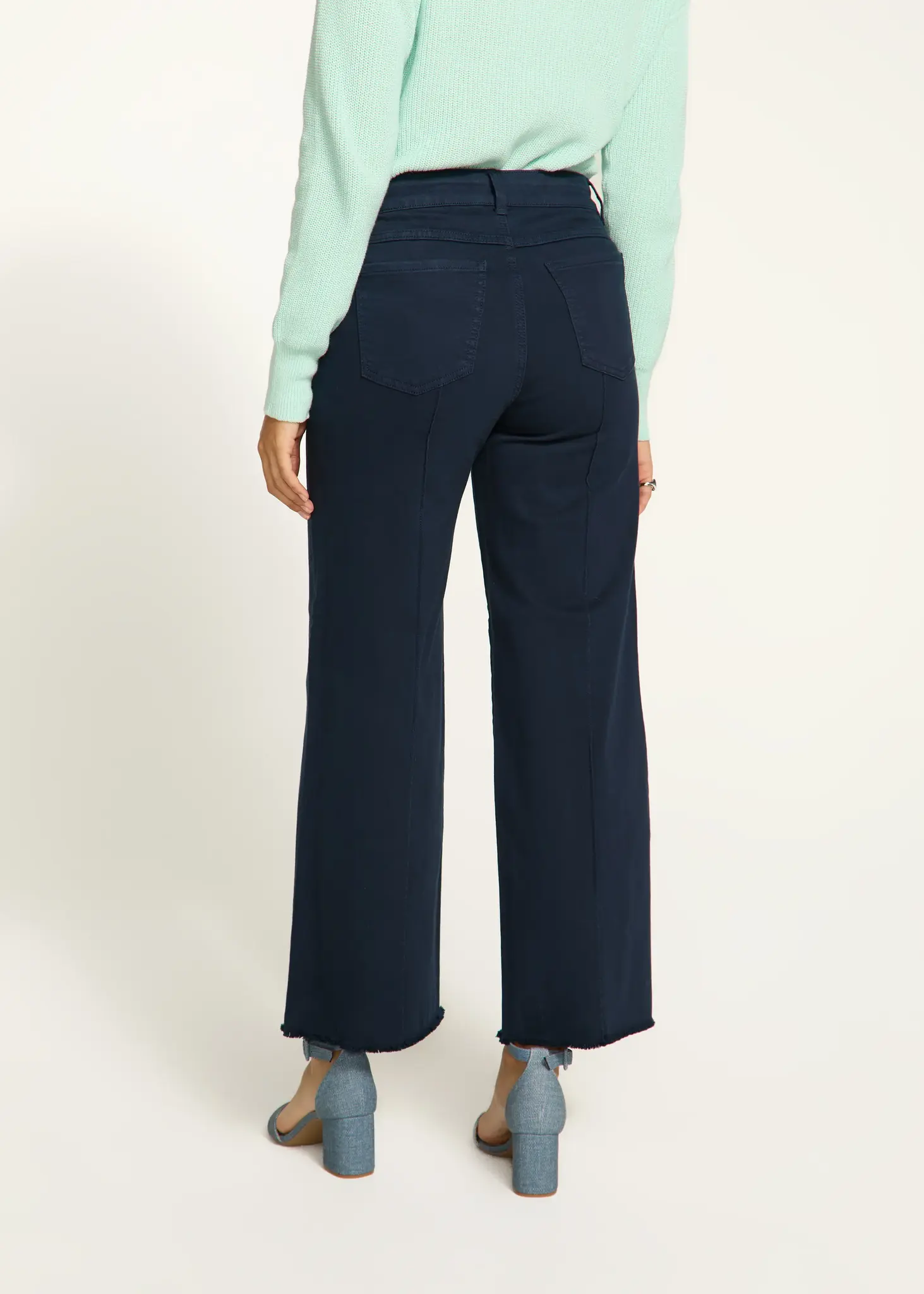 French Dressing Olivia Wide Leg Pant Navy