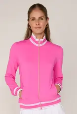 G Lifestyle Striped Trim Zip Jacket