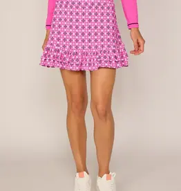 G Lifestyle Double Ruffle Skort PinkTile