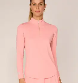 G Lifestyle Quarter Zip Top Melon