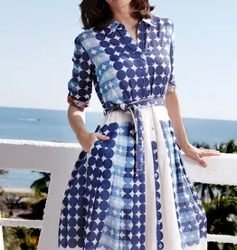 Dizzy Lizzie Mrs Maisel Dress Blue Dots
