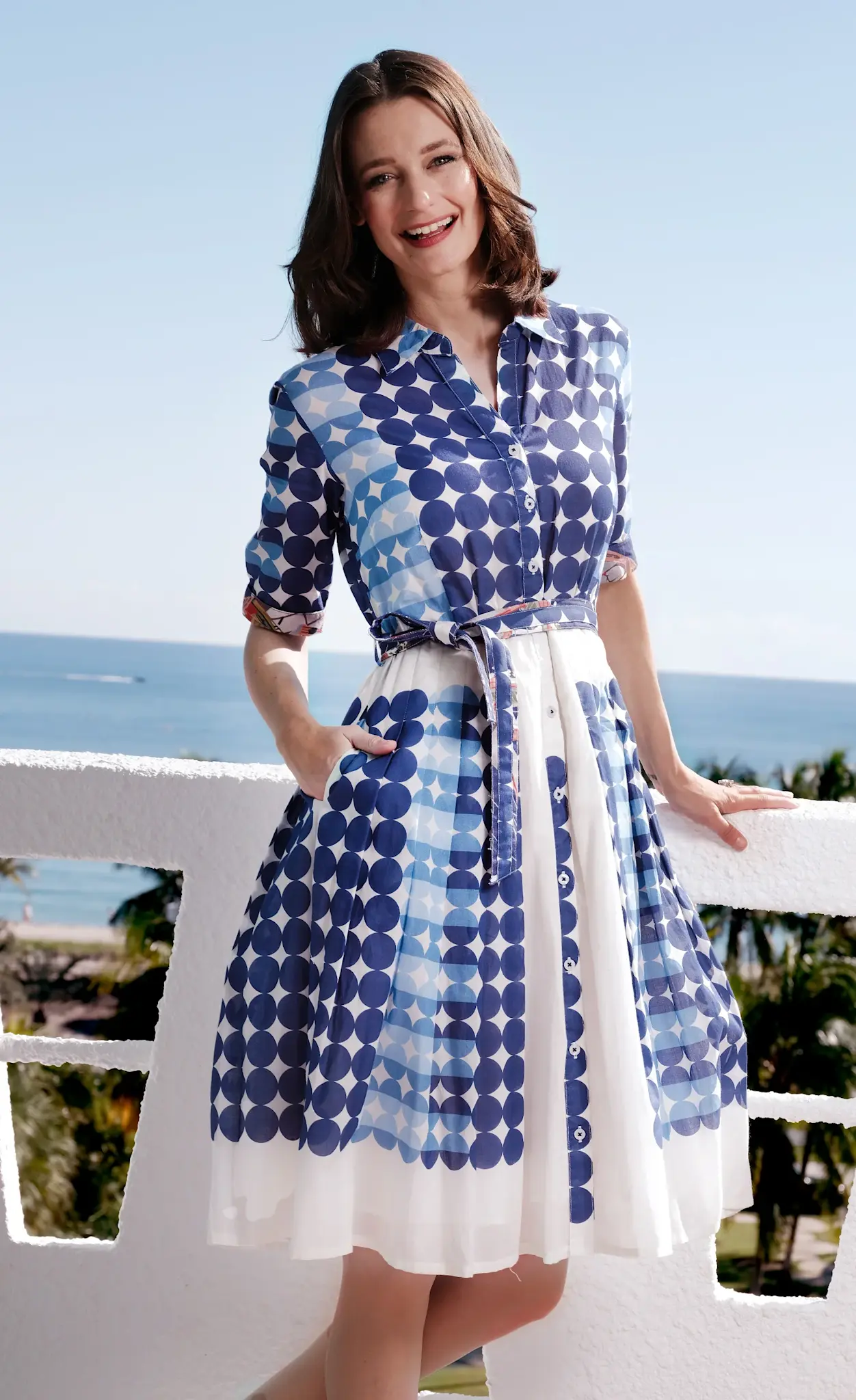 Dizzy Lizzie Mrs Maisel Dress Blue Dots