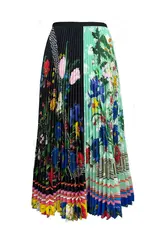 Wild Cosmos Roma Fiore Pleated Skirt One Size