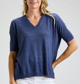Zaket & Plover Solid V Neck Top