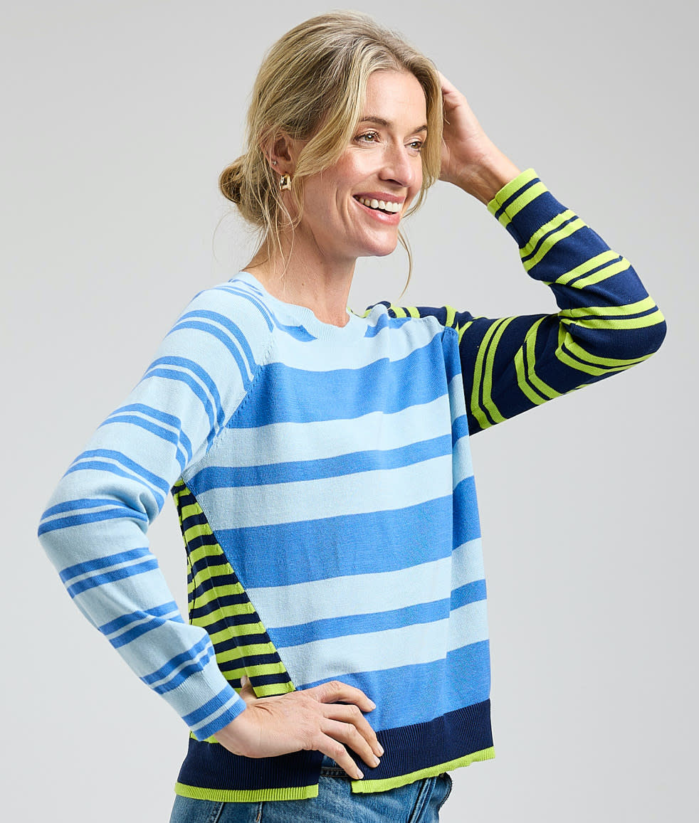 Zaket & Plover Multi Stripes Top