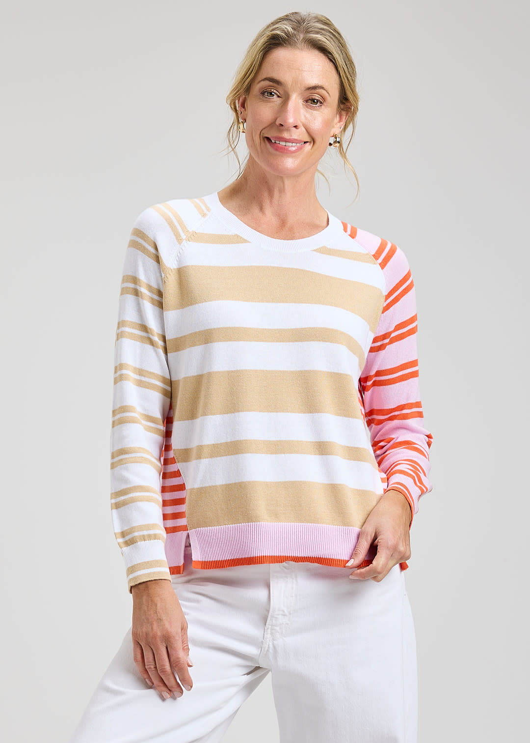 Zaket & Plover Multi Stripes Top