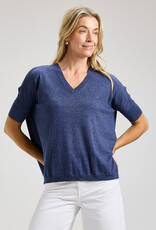 Zaket & Plover Solid V Neck Top