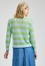 Zaket & Plover Stripe Zip Top