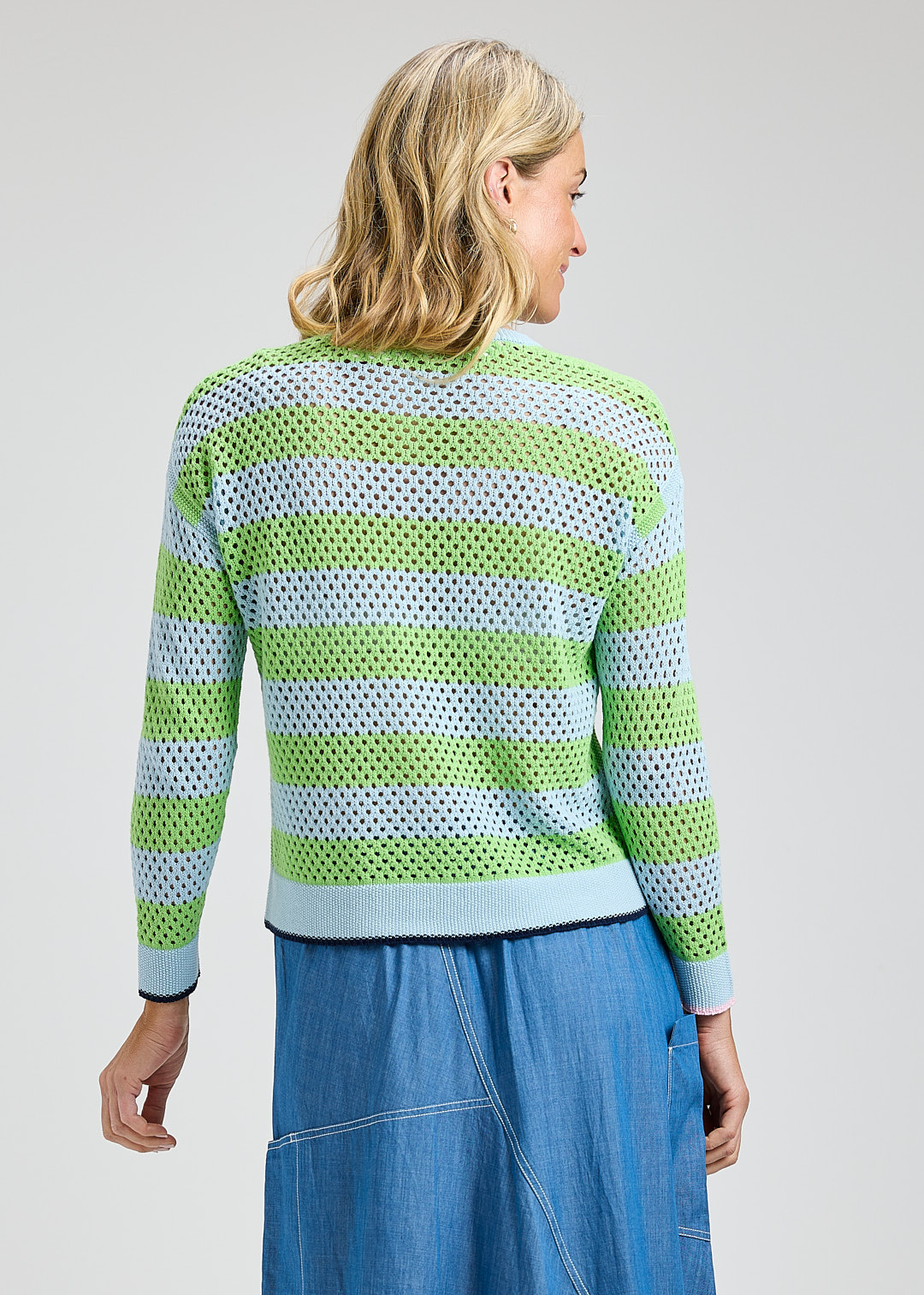 Zaket & Plover Stripe Zip Top