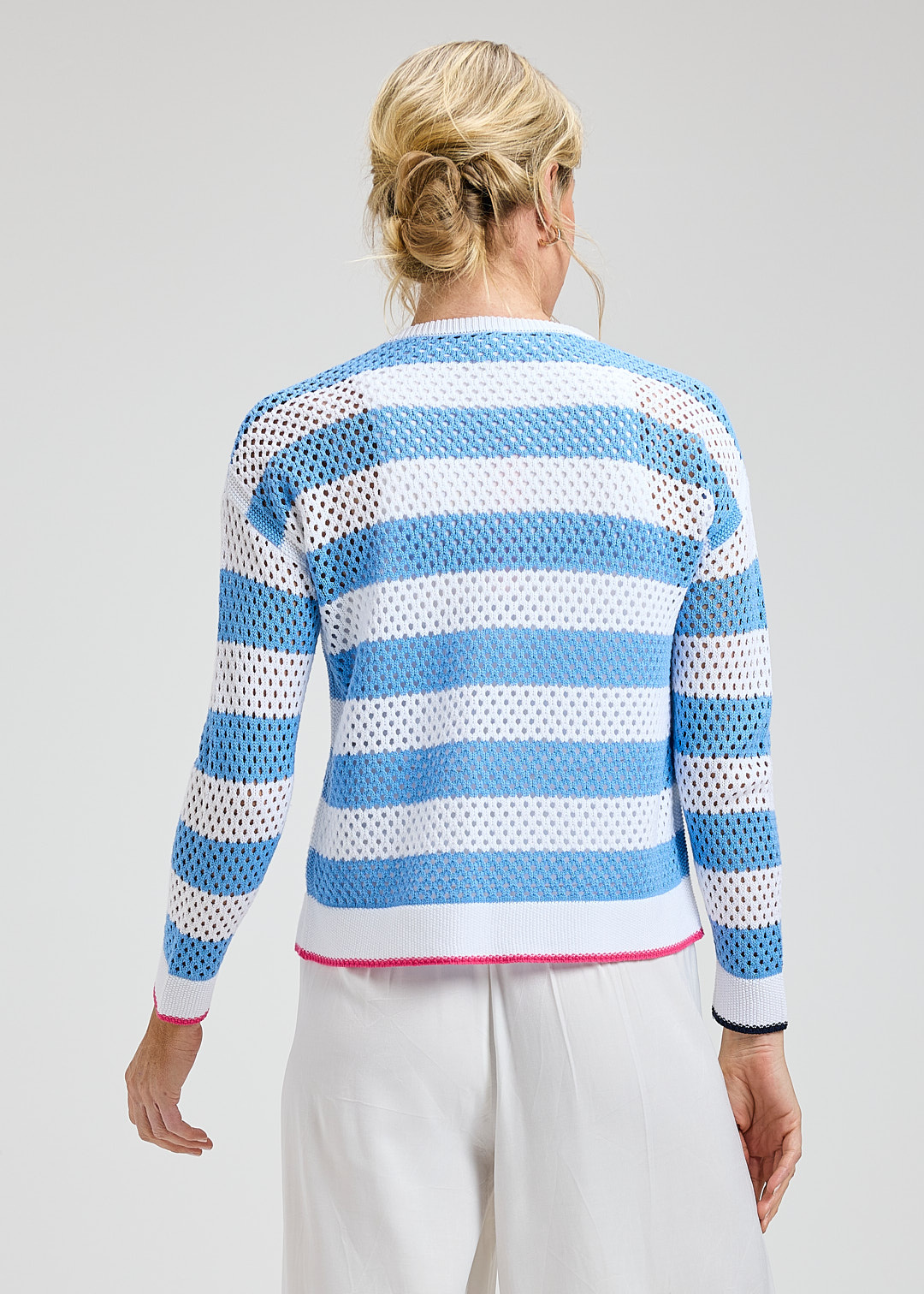 Zaket & Plover Stripe Zip Top
