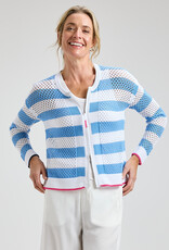Zaket & Plover Stripe Zip Top