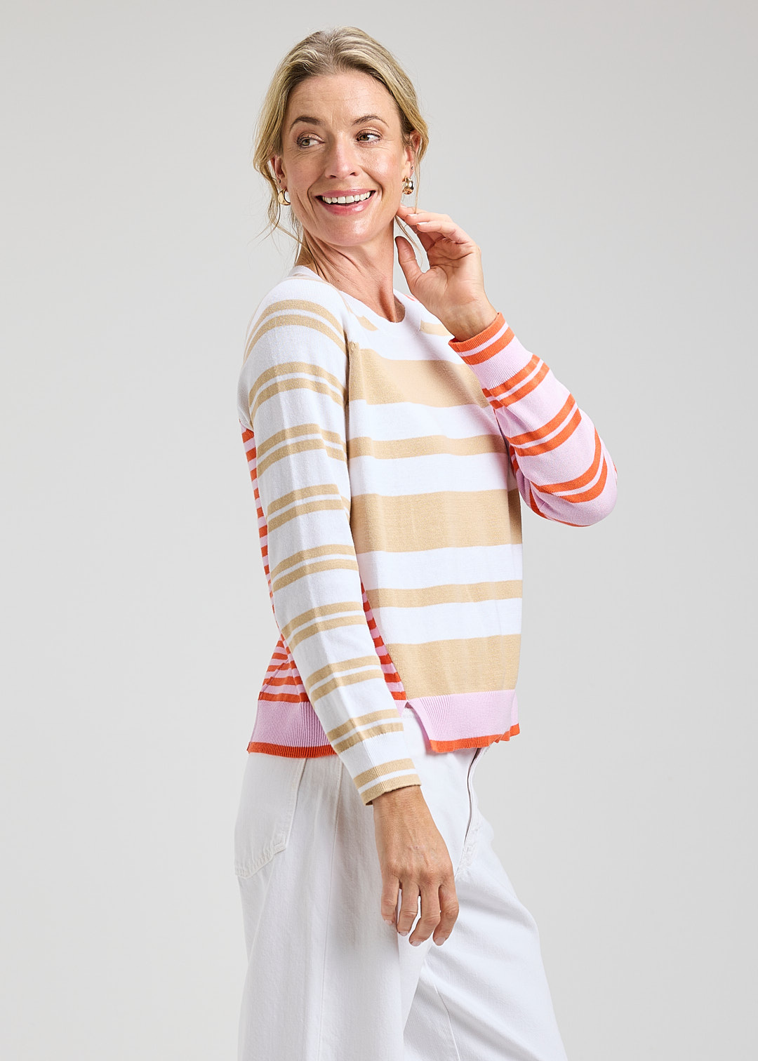 Zaket & Plover Multi Stripes Top