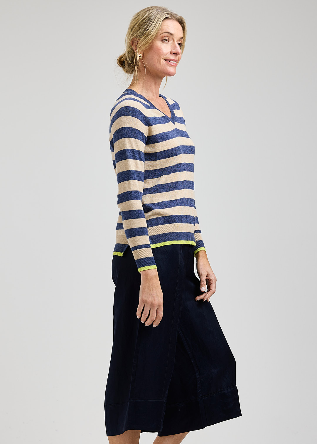 Zaket & Plover Wide Stripes Top