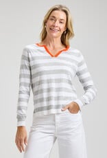 Zaket & Plover Split Neck Top