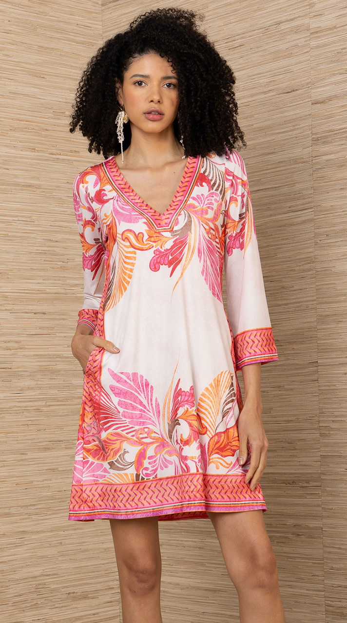 Hale Bob Wrenlee Dress Pink